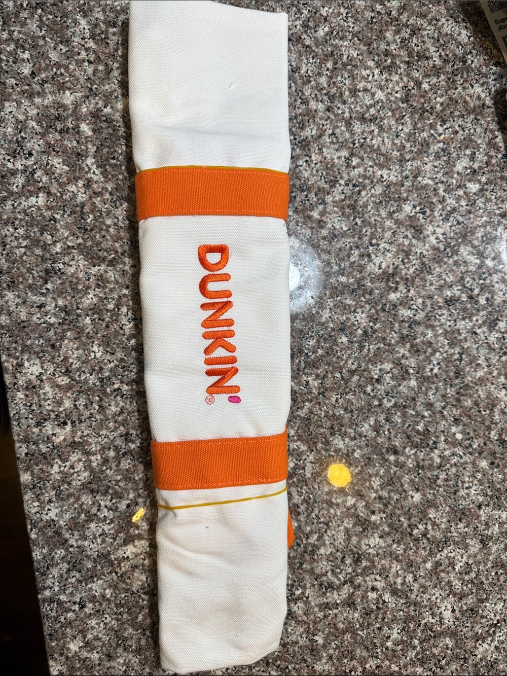 Dunkin' Cream & Orange Canvas Tote Sleeve